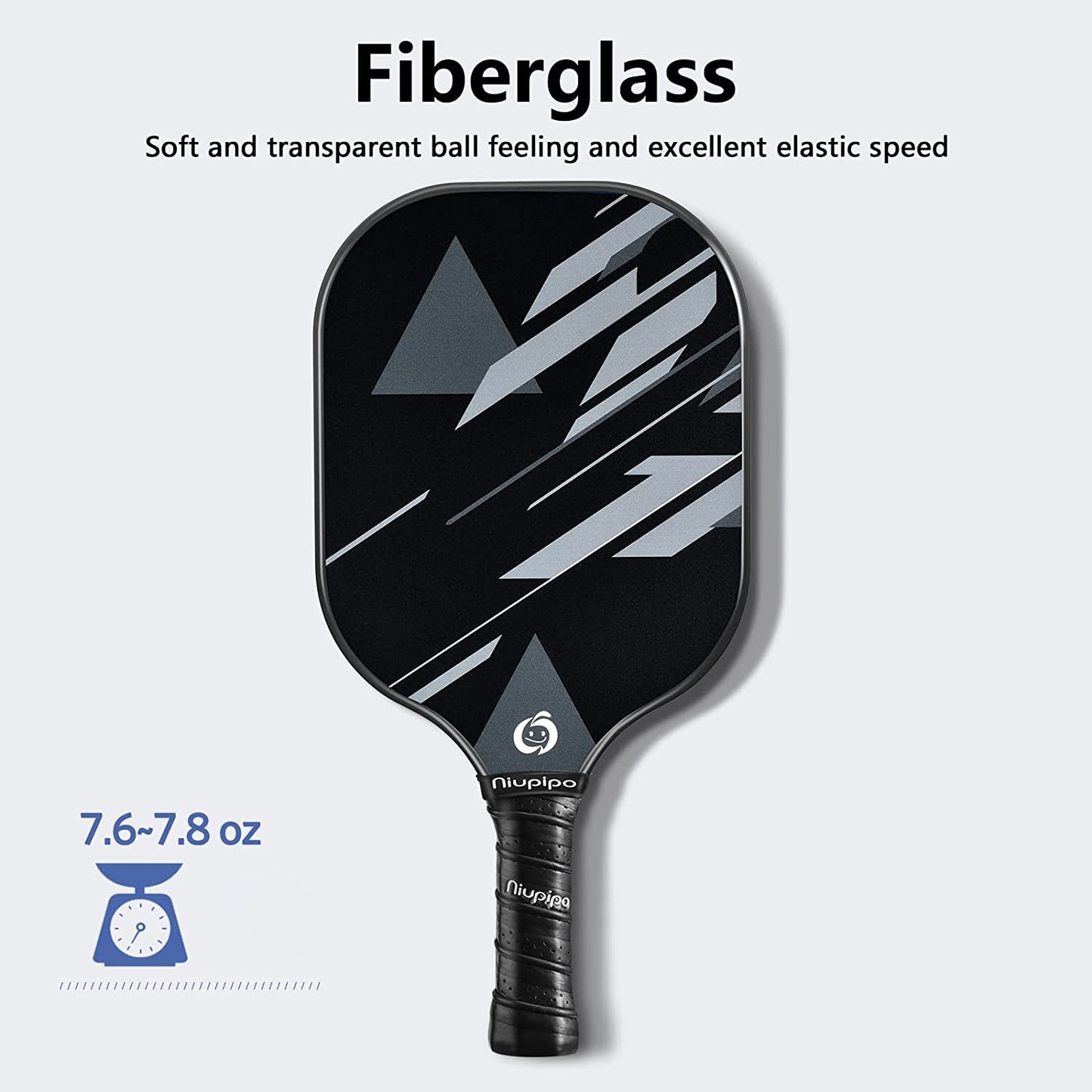 Pickleball Paddles Set of 2/4, USAPA Approved Lightweight Pickleball Rackets, Durable Fiberglass Surface with Polypropylene Honeycomb Core, Cushion Grip and Carry Bag